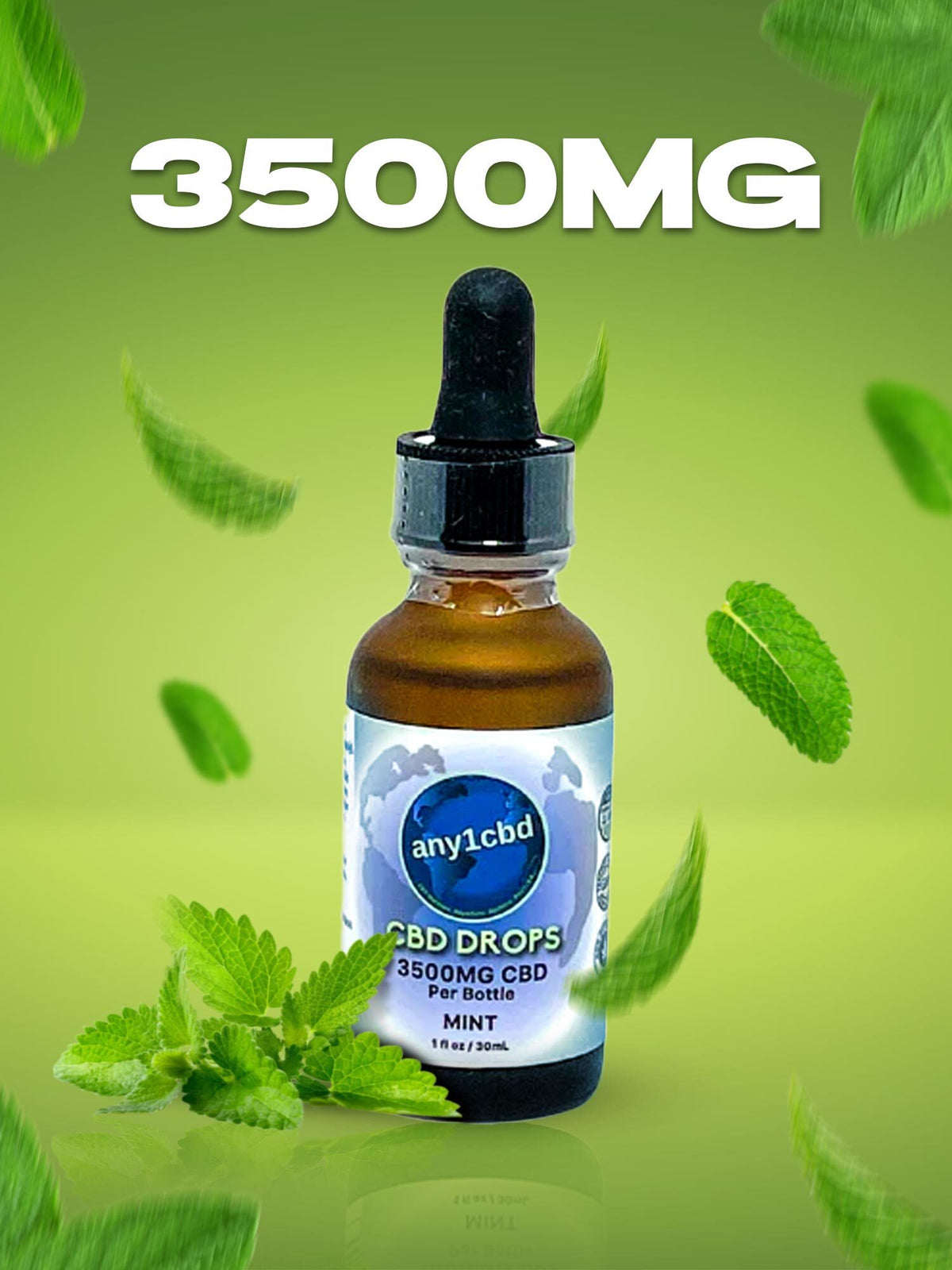 Broad Spectrum CBD Tincture Drops 3500mg